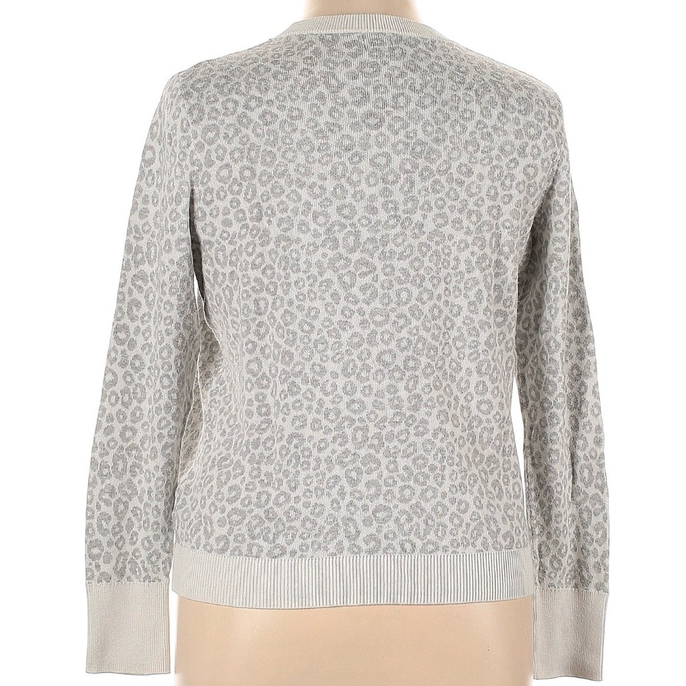 Leopard Print Gray Sweater - Picture 2 of 4